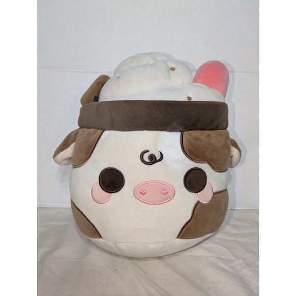 Plush Goals By Cuddle Barn 12" Chocolate Chip Mooshake Stuffed Animal Toy RARE - Picture 1 of 11